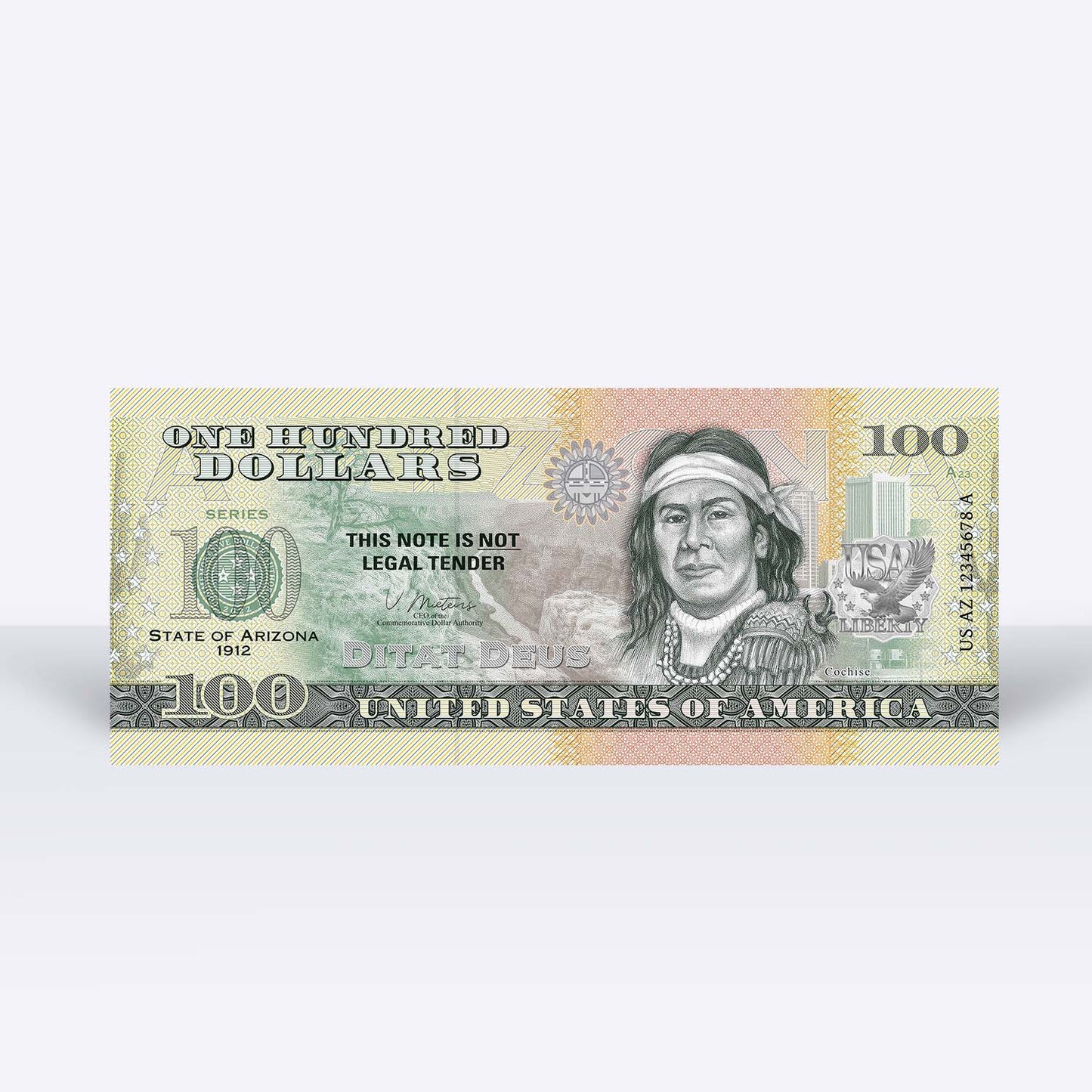 Souvenirschein 100 Dollar Arizona - Der Grand Canyon State