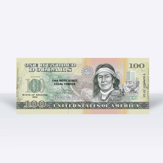 Souvenirschein 100 Dollar Arizona - Der Grand Canyon State