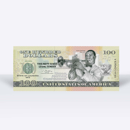 Souvenirschein 100 Dollar Louisiana - The Pelican State