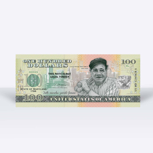 Souvenirschein 100 Dollar Maryland - Staat der Alten Reihe