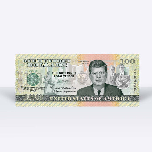 Souvenirschein 100 Dollar Massachusetts - The Bay State