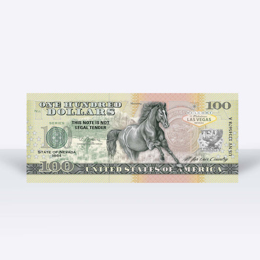 Souvenirschein 100 Dollar Nevada - The Silver State