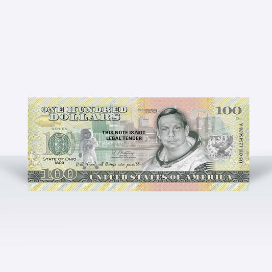 Souvenirschein 100 Dollar Ohio - Geburtsort der Luftfahrt